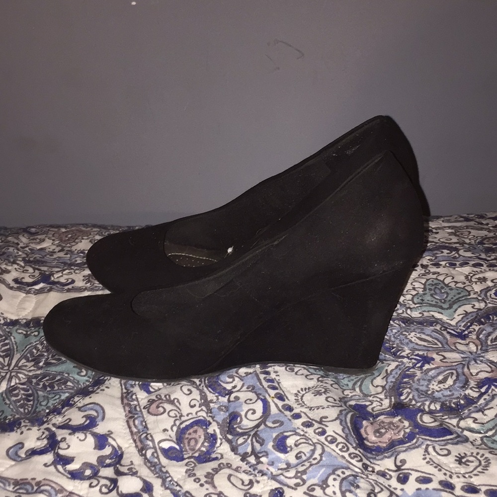 Wedge high heels